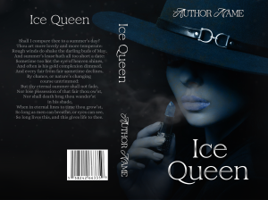 Ice Queen: Premade Book Cover: Portrait of a sultry, sexy woman. Ideal for romance, mystery and crime fiction genres. BookSelf UK