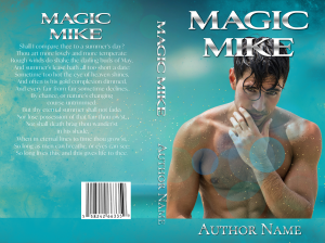 sexy shirtless man premade book cover