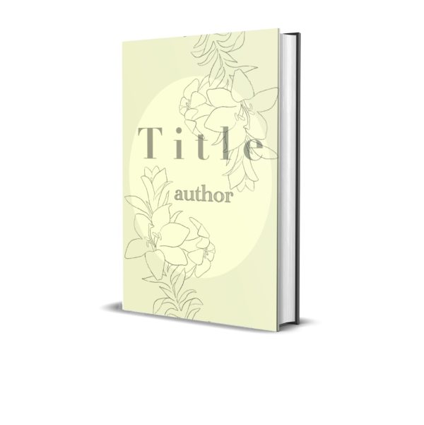 Floral Illustrated Premade Book Cover