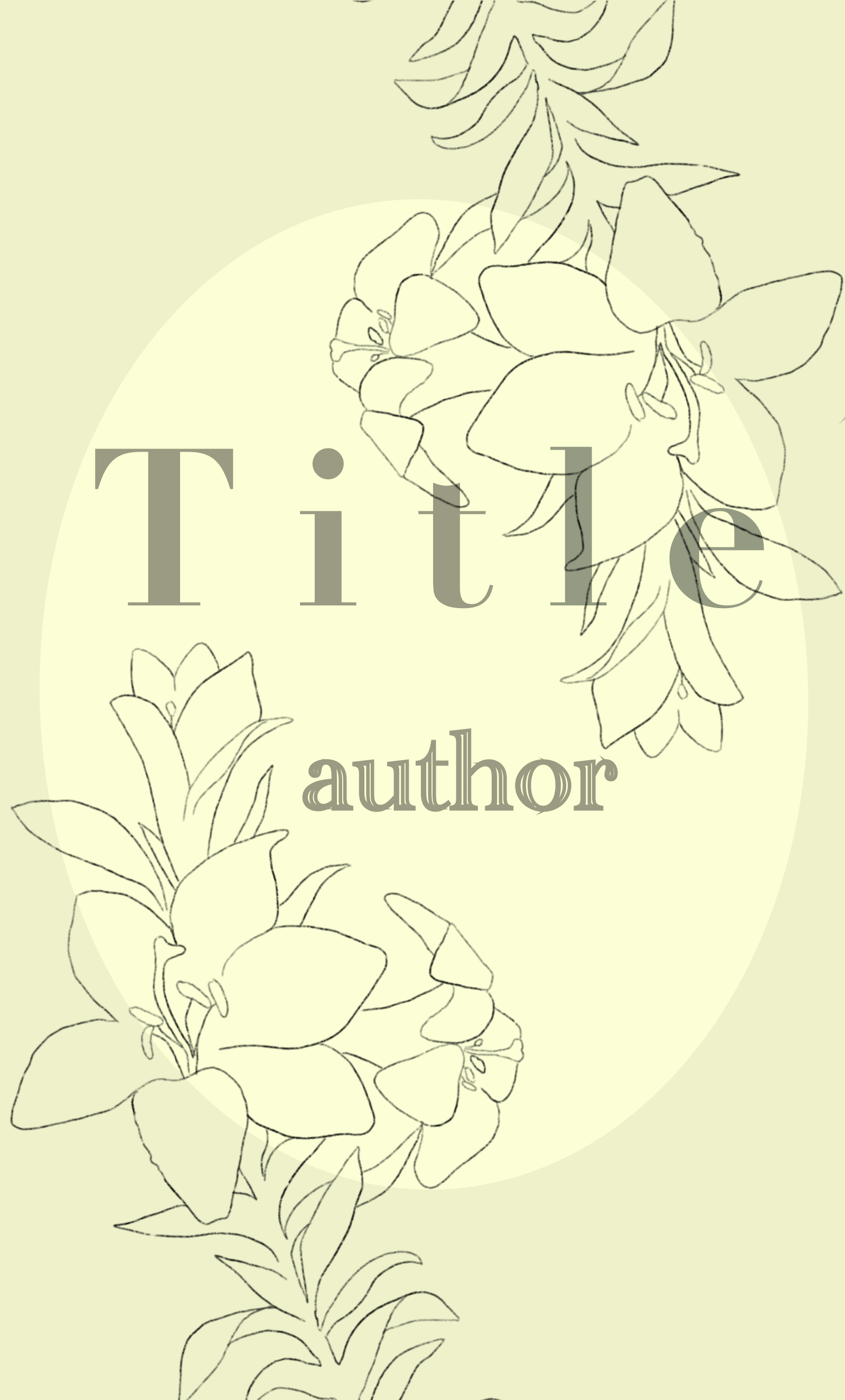 Floral Illustrated Premade Book Cover - Image 2